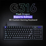 Tastiera meccanica da gioco personalizzata Logitech G316 8K Esports Edition con switch lineari, Linear Switches