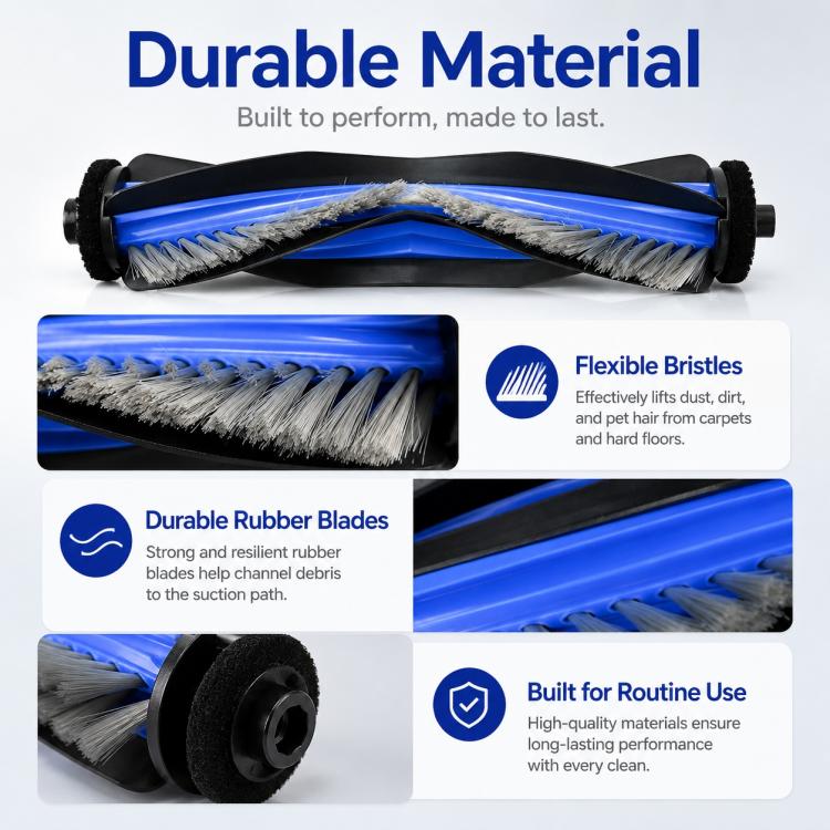 Per ricambi per Ecovacs DEEBOT X9 / X9 Pro, Main Brush, Roller Mop, Activated Carbon Filter, Filter, Side Brush, Dust Bag, Activated Carbon Dust Bag