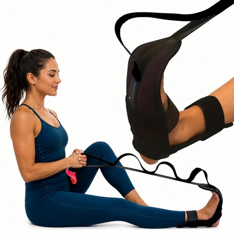 Fascia elastica per yoga, allungamento delle caviglie, allenamento per la correzione delle articolazioni.