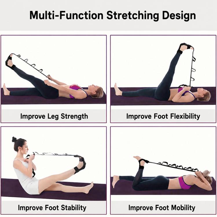 Fascia elastica per yoga, allungamento delle caviglie, allenamento per la correzione delle articolazioni.
