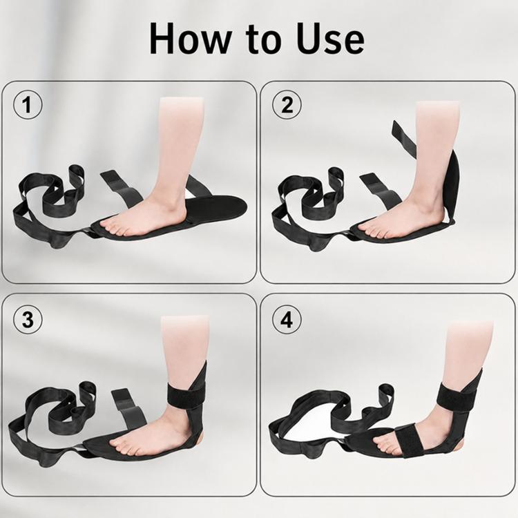 Fascia elastica per yoga, allungamento delle caviglie, allenamento per la correzione delle articolazioni.