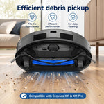Per ricambi per Ecovacs DEEBOT X11 / X11 Pro, Main Brush, Side Brush, Roller Mop, Activated Carbon Filter, Filter, Auto Refill and Drain Version Dust Bag, Water Tank Version Dust Bag