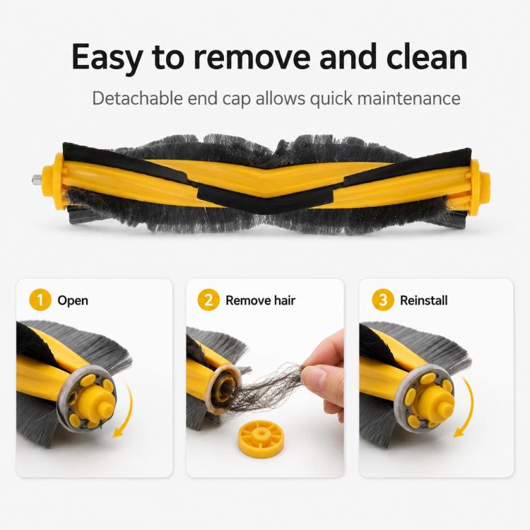 Ricambi per Ecovacs DEEBOT DD35 / DD56 / DD33 / DD37, Main Brush, Dual Side Brush, Filter+Sponge, Mop Pad, 13pcs Combo, 15pcs Combo, Main Brush Cover