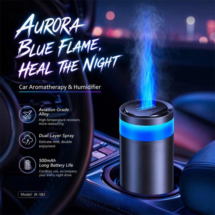 Deodorante per auto Aurora Blue Flame con luce a fiamma blu