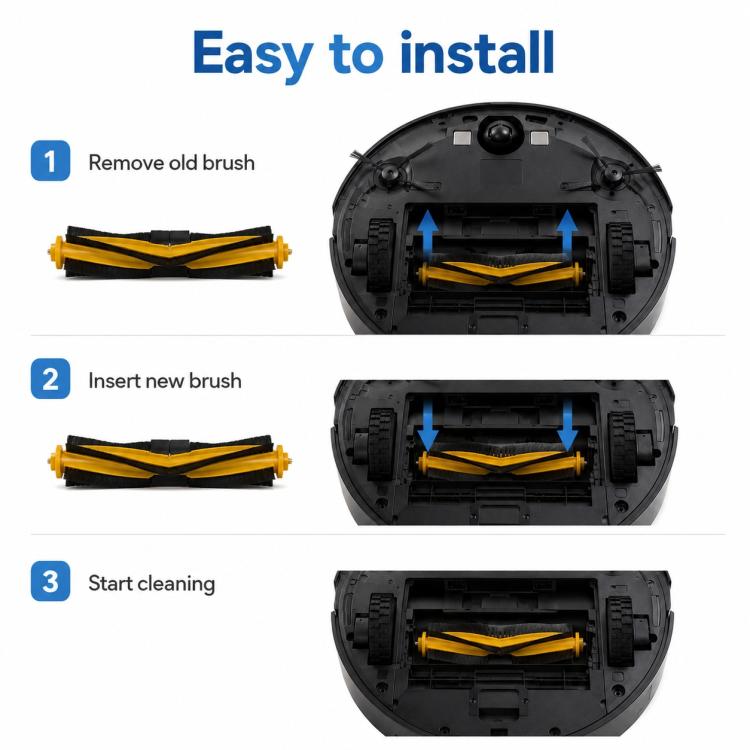 Ricambi per Ecovacs DEEBOT DN520 / DN55 / DN33 / DN35 / DN36 / DN56, Main Brush, Dual Side Brush, Mop Pad, Disposable Mop Pad, Dust Box Flap, Filter, Water Tank, Mop Pad Holder