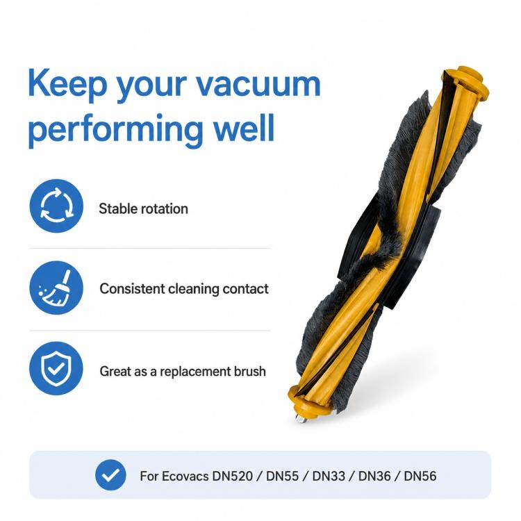 Ricambi per Ecovacs DEEBOT DN520 / DN55 / DN33 / DN35 / DN36 / DN56, Main Brush, Dual Side Brush, Mop Pad, Disposable Mop Pad, Dust Box Flap, Filter, Water Tank, Mop Pad Holder