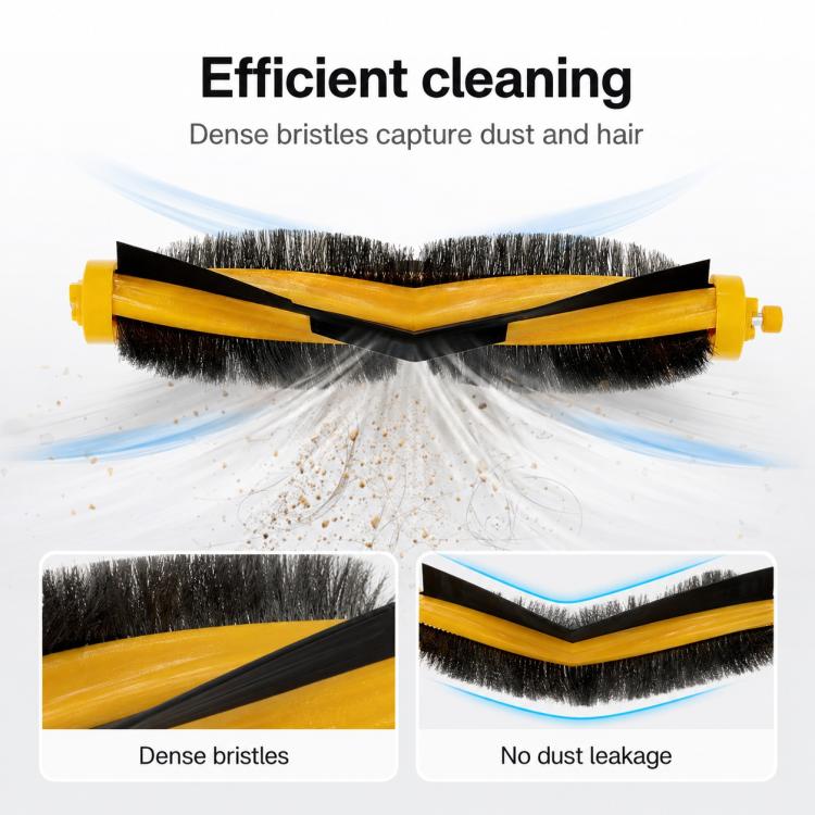 Per ricambi per Ecovacs DEEBOT DJ35 / DJ36, Main Brush, Dual Side Brush, Filter, Mop Pad, Disposable Mop Pad, 10pcs Hook and Loop Fastener, Dust Box Flap, Mop Pad Holder