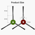 Ricambi per Ecovacs DEEBOT T5 / T5 Max / N5 / N8 / DV35 / DJ65 / DX55, Dual Side Brush, Filter, Mop Pad, Disposable Mop Pad, 10pcs/Pack Wet Mop Pad, Mop Pad Holder, Dust Box, Dust Box Flap, 10pcs Hook and Loop Fastener, 9pcs Combo, 10pcs Combo