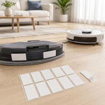 Ricambi per Ecovacs DEEBOT T5 / T5 Max / N5 / N8 / DV35 / DJ65 / DX55, Dual Side Brush, Filter, Mop Pad, Disposable Mop Pad, 10pcs/Pack Wet Mop Pad, Mop Pad Holder, Dust Box, Dust Box Flap, 10pcs Hook and Loop Fastener, 9pcs Combo, 10pcs Combo