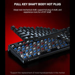 Tastiera meccanica cablata Lenovo GK10 RGB a 98 tasti, Tea Axis, Red Axis, Blue Axis