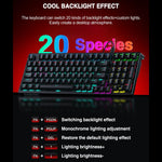 Tastiera meccanica cablata Lenovo GK10 RGB a 98 tasti, Tea Axis, Red Axis, Blue Axis