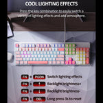 Tastiera meccanica cablata Lenovo GK10 RGB a 104 tasti, Tea Axis, Red Axis, Blue Axis
