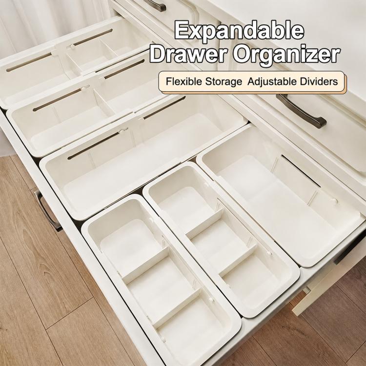 Scatola portaoggetti con cassetto estraibile, 3 in 1 24-29x22x5.5cm, 3 in 1 30-37x22x5.5cm