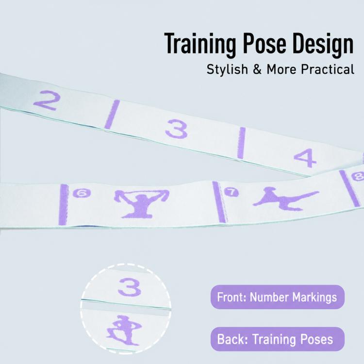 Fascia elastica digitale per yoga, adatta a bambini e adulti.