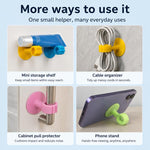 Maniglia della porta con ventosa e cuscinetto protettivo silenzioso antiurto.