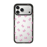 Custodia per telefono in acrilico TPU trasparente con fiocco a stella in stile francese, For iPhone 17 Pro Max, For iPhone 17 Pro, For iPhone 17, For iPhone Air, For iPhone 16 Pro Max, For iPhone 16 Pro
