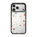 Custodia per telefono in acrilico TPU trasparente con fiocco a stella in stile francese, For iPhone 17 Pro Max, For iPhone 17 Pro, For iPhone 17, For iPhone Air, For iPhone 16 Pro Max, For iPhone 16 Pro