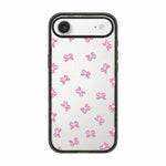 Custodia per telefono in acrilico TPU trasparente con fiocco a stella in stile francese, For iPhone 17 Pro Max, For iPhone 17 Pro, For iPhone 17, For iPhone Air, For iPhone 16 Pro Max, For iPhone 16 Pro