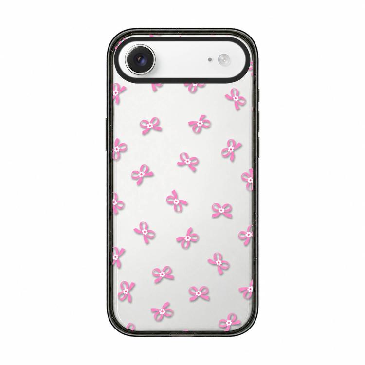 Custodia per telefono in acrilico TPU trasparente con fiocco a stella in stile francese, For iPhone 17 Pro Max, For iPhone 17 Pro, For iPhone 17, For iPhone Air, For iPhone 16 Pro Max, For iPhone 16 Pro