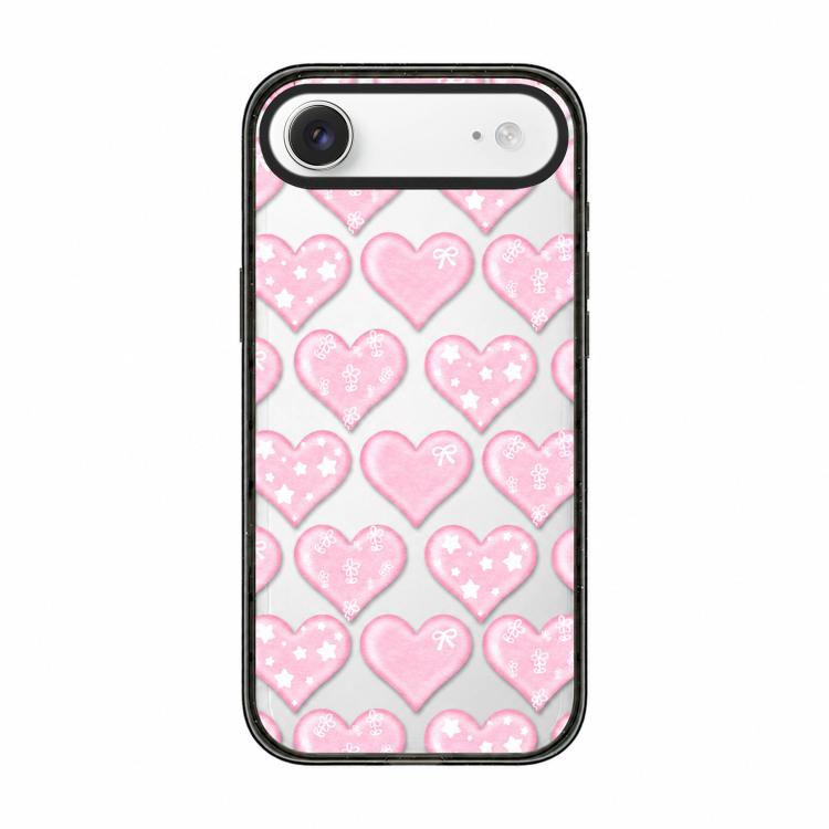 Custodia per telefono in acrilico TPU trasparente con fiocco a stella in stile francese, For iPhone 17 Pro Max, For iPhone 17 Pro, For iPhone 17, For iPhone Air, For iPhone 16 Pro Max, For iPhone 16 Pro