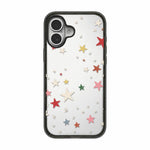 Custodia per telefono in acrilico TPU trasparente con fiocco a stella in stile francese, For iPhone 16 Plus, For iPhone 16, For iPhone 15 Pro Max, For iPhone 15 Pro, For iPhone 15 Plus, For iPhone 15