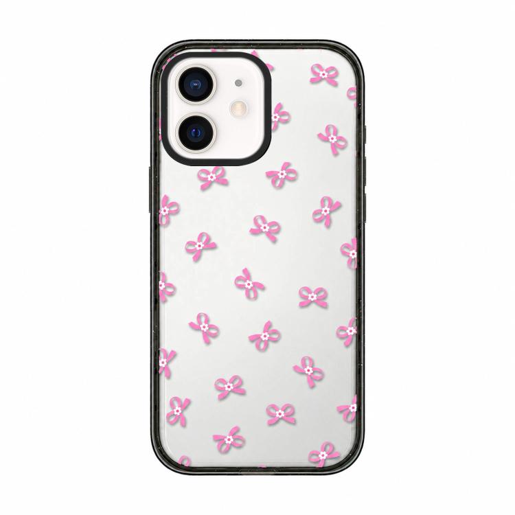 Custodia per telefono in acrilico TPU trasparente con fiocco a stella in stile francese, For iPhone 13, For iPhone 12, For iPhone 12 Pro Max, For iPhone 12 Pro, For iPhone 11