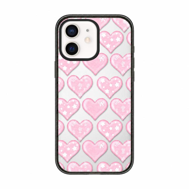 Custodia per telefono in acrilico TPU trasparente con fiocco a stella in stile francese, For iPhone 13, For iPhone 12, For iPhone 12 Pro Max, For iPhone 12 Pro, For iPhone 11