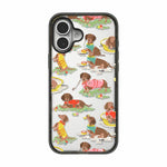 Custodia per telefono in TPU acrilico trasparente con motivo gatti e cani di campagna, For iPhone 17 Pro Max, For iPhone 17 Pro, For iPhone 17, For iPhone Air, For iPhone 16 Pro Max, For iPhone 16 Pro