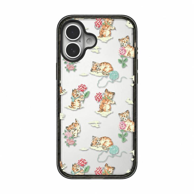 Custodia per telefono in TPU acrilico trasparente con motivo gatti e cani di campagna, For iPhone 16 Plus, For iPhone 16, For iPhone 15 Pro Max, For iPhone 15 Pro, For iPhone 15 Plus, For iPhone 15