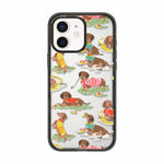 Custodia per telefono in TPU acrilico trasparente con motivo gatti e cani di campagna, For iPhone 13, For iPhone 12, For iPhone 12 Pro Max, For iPhone 12 Pro, For iPhone 11