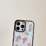 Custodia per telefono in TPU acrilico trasparente con motivo gatti e cani di campagna, For iPhone 14 Plus, For iPhone 14, For iPhone 14 Pro, For iPhone 14 Pro Max, For iPhone 13 Pro Max, For iPhone 13 Pro