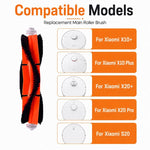 Ricambi per robot aspirapolvere Xiaomi X10 Plus / X20 Plus / S20 / S20 Plus / S10 / S10 Plus / S10 Pro, Grey Orange Main Brush, Black Orange Main Brush, Rubber Roller Brush, Main Rubber Brush Cover, Main Brush Cover, Grey Side Brush, White Side Brush  ...