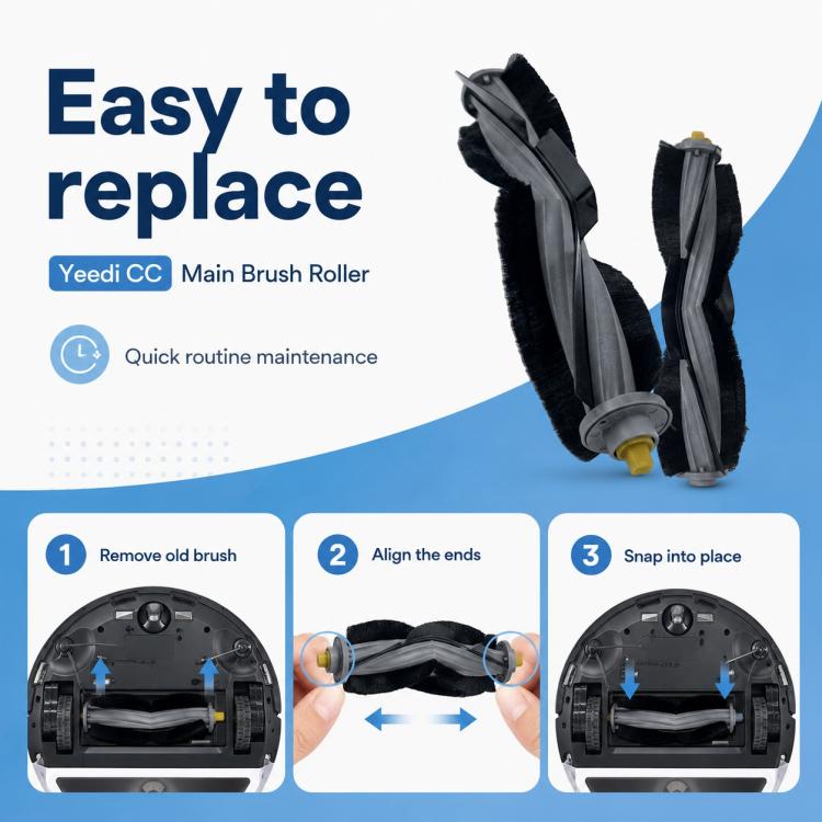 Per i ricambi del robot aspirapolvere Ecovacs Yeedi CC, Main Brush, Mop Pad, Dual Side Brush, Dust Bag, Filter