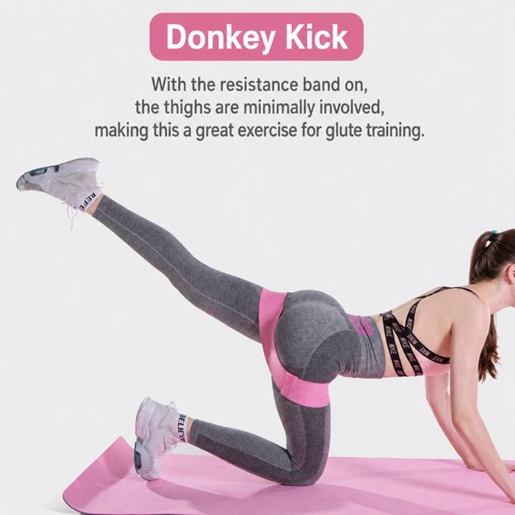 Fascia elastica da yoga lavorata a maglia per allenamento dei glutei e stretching., White Low Elasticity, Mint Low Elasticity, Pink High Elasticity, Pink Medium Elasticity, Black High Elasticity, Dark Green High Elasticity, Sky Blue High Elasticity    ...