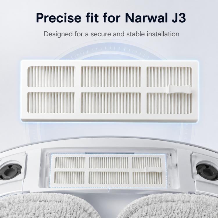 Per i pezzi di ricambio dell'aspirapolvere robot Narwal J3, Dual Filter