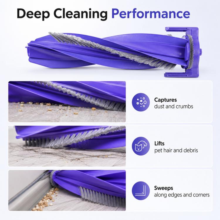 Ricambi per l'aspirapolvere robot Narwal J4 / J4 Lite, Main Brush, Side Brush, Dual Side Brush, Dual Activated Carbon Filter, Dual Filter, Dust Bag+Filter Integrated, Main Brush Cover