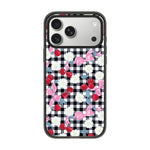 Custodia per telefono in acrilico TPU con motivo a quadri di ciliegie, For iPhone 17 Pro Max, For iPhone 17 Pro, For iPhone 17, For iPhone Air