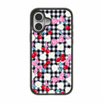 Custodia per telefono in acrilico TPU con motivo a quadri di ciliegie, For iPhone 17 Pro Max, For iPhone 17 Pro, For iPhone 17, For iPhone Air