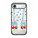 Custodia per telefono in acrilico TPU con motivo a quadri di ciliegie, For iPhone 17 Pro Max, For iPhone 17 Pro, For iPhone 17, For iPhone Air