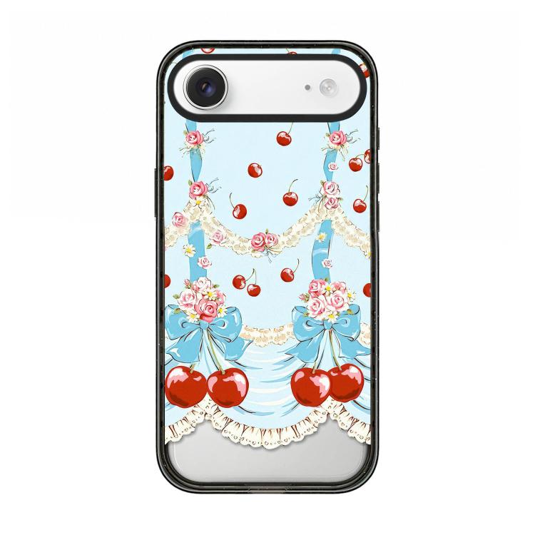 Custodia per telefono in acrilico TPU con motivo a quadri di ciliegie, For iPhone 17 Pro Max, For iPhone 17 Pro, For iPhone 17, For iPhone Air