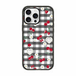 Custodia per telefono in acrilico TPU con motivo a quadri di ciliegie, For iPhone 15 Pro Max, For iPhone 15 Pro, For iPhone 15 Plus, For iPhone 15