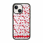 Custodia per telefono in acrilico TPU con motivo a quadri di ciliegie, For iPhone 15 Pro Max, For iPhone 15 Pro, For iPhone 15 Plus, For iPhone 15