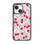 Custodia per telefono in acrilico TPU con motivo a quadri di ciliegie, For iPhone 14 Plus, For iPhone 14, For iPhone 14 Pro, For iPhone 14 Pro Max