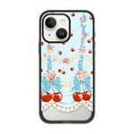 Custodia per telefono in acrilico TPU con motivo a quadri di ciliegie, For iPhone 14 Plus, For iPhone 14, For iPhone 14 Pro, For iPhone 14 Pro Max
