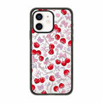 Custodia per telefono in acrilico TPU con motivo a quadri di ciliegie, For iPhone 13 Pro Max, For iPhone 13 Pro, For iPhone 13, For iPhone 12