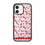 Custodia per telefono in acrilico TPU con motivo a quadri di ciliegie, For iPhone 12 Pro Max, For iPhone 12 Pro, For iPhone 11