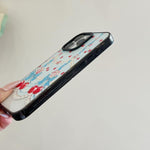 Custodia per telefono in acrilico TPU con motivo a quadri di ciliegie, For iPhone 17 Pro Max, For iPhone 17 Pro, For iPhone 17, For iPhone Air