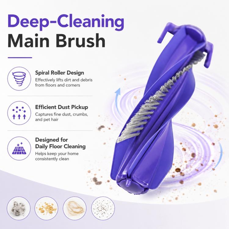 Ricambi per l'aspirapolvere robot Narwal Xiaoyao 001 / Xiaoyao 001 Max, Main Brush, Dual Side Brush for 001, Dual Side Brush for 001 Max, Main Brush Cover