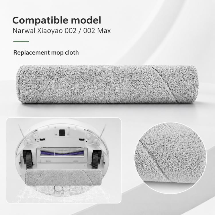 Ricambi per robot aspirapolvere Narwal Xiaoyao 002 / 002 Max, Track Mop Pad, Main Brush, Dual Side Brush for 002, Side Brush for 002 Max, Dual Filter, Auto Refill and Drain Version Dust Bag, Base Station Version Dust Bag