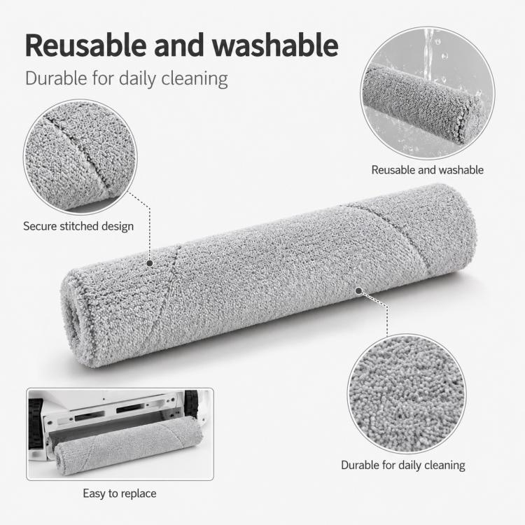 Ricambi per robot aspirapolvere Narwal Xiaoyao 002 / 002 Max, Track Mop Pad, Main Brush, Dual Side Brush for 002, Side Brush for 002 Max, Dual Filter, Auto Refill and Drain Version Dust Bag, Base Station Version Dust Bag